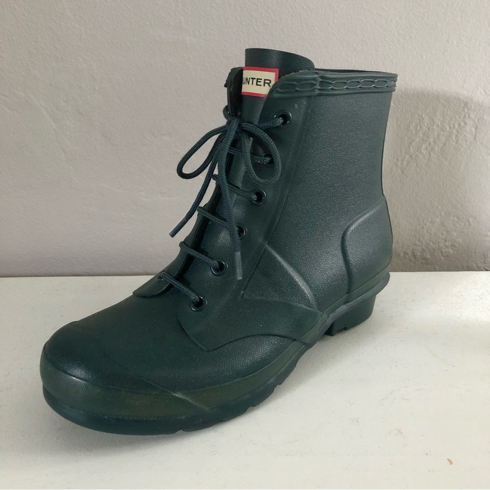 Hunter kids lace up rain boots